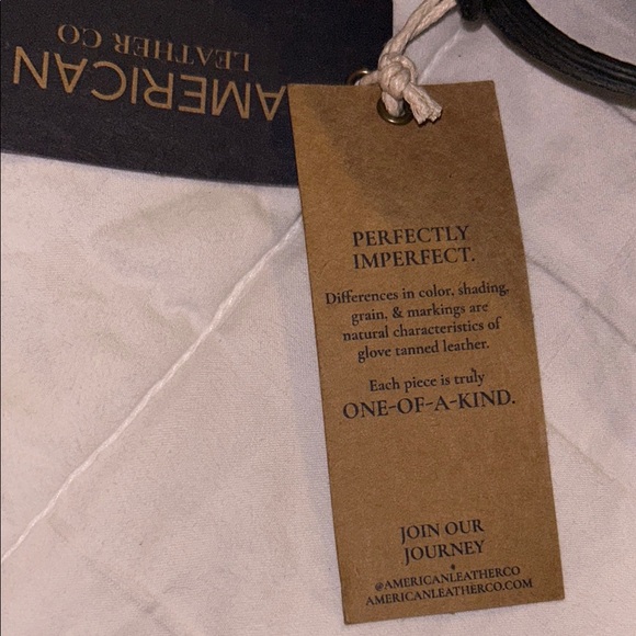 NWT! American Leather Co. black leather crossbody bag. - Picture 8 of 8